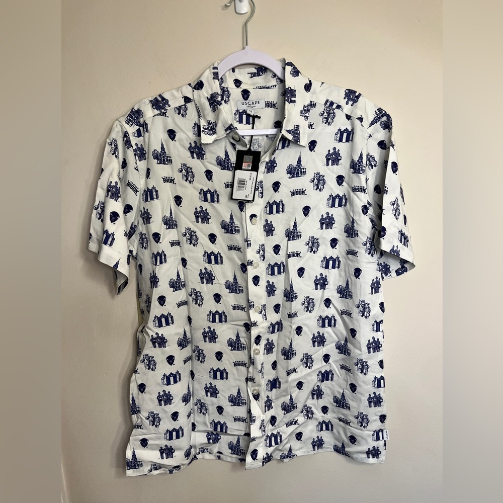 NWT $140 USCAPE Mayor Lux Men’s Collegiate Button Down- Howard University